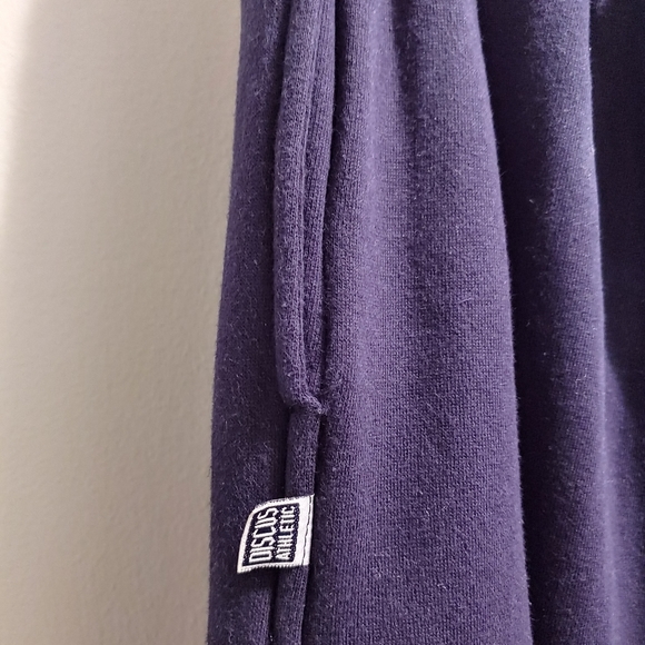 Discus Heavyweight Men's Athletic Blue Sweatpants - Picture 7 of 12